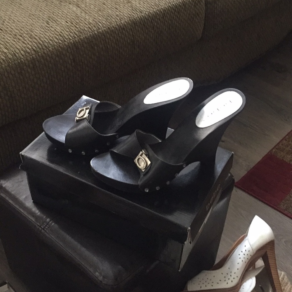 Black Bebe heels